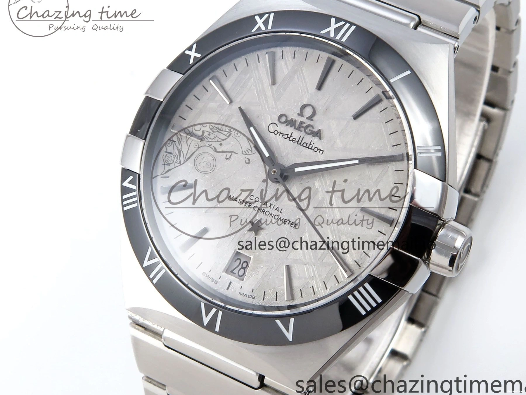 0224 Constellation 41mm SS ASWF 1:1 Best Edition Gray Dial on SS Bracelet A Breathable 7696